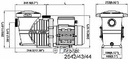 3/4qtr, 1 & 1.5HP. In-Ground Pumps for swimming pool / pond / spa / hot tub