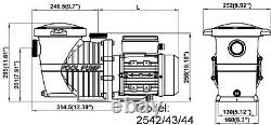 3/4qtr, 1 & 1.5HP. In-Ground Pumps for swimming pool / pond / spa / hot tub