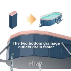 3.65m PVC folding pool (not inflatable) bathes and cools in summer