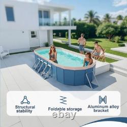 3.65m PVC folding pool (not inflatable) bathes and cools in summer