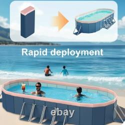 3.65m PVC folding pool (not inflatable) bathes and cools in summer
