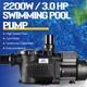 3 Hp Inground Swimming Pool Pump Motor Strainer For Hayward Replacement 110v