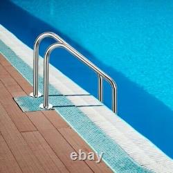 3-Step Stainless Steel In Ground Swimming Pool Ladder with Anti-Slip Steps Safety