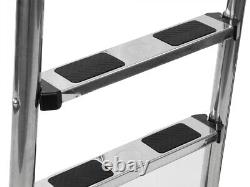 3-Step Stainless Steel Ladder & Replacement Steps For In-Ground Swimming Pool