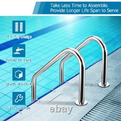 3 Step Stainless Steel Swimming Pool Ladder for In Ground Pool With Anti-Slip Step