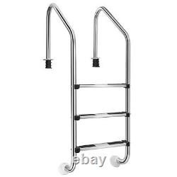 3 Step Stainless Steel Swimming Pool Ladder for In Ground Pool With Anti-Slip Step