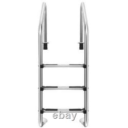 3 Step Stainless Steel Swimming Pool Ladder for In Ground Pool With Anti-Slip Step