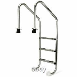 3 Step Swimming Pool Ladder In Ground Stainless Steel Non Slip