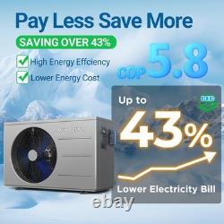 30000 BTU Above Ground Swimming Pool Heater/Cooler Electric for Inground Pools