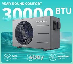 30000 BTU Swimming Pool Heat Pump for Above/In-Ground Pools 110V Pool Heaters