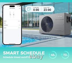 30000 BTU Swimming Pool Heat Pump for Above/In-Ground Pools 110V Pool Heaters