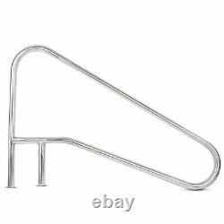 304 Stainless Steel Inground Swimming Pool Hand Rail Rustproof Stair Ladder