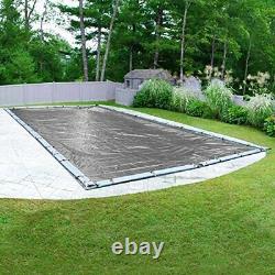 331636rpm Platinum Silver Winter Pool Cover For Inground Swimming Pools 16 X 36f