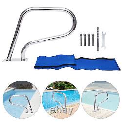 39.1 Stainless Steel 304 Swimming Pool Rail In-Ground Pool Railing Handrail New