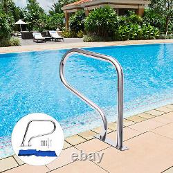 39.1 Stainless Steel 304 Swimming Pool Rail In-Ground Pool Railing Handrail New