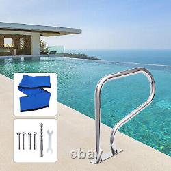 39.1 Stainless Steel 304 Swimming Pool Rail In-Ground Pool Railing Handrail New