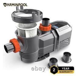 3HP 11359GPH Inground Swimming Pool Pump Motor 79' Max Variable Speed 230V