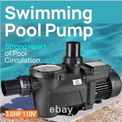 3HP High Speed Pool Pump Inground Swimming Pool for up to 50000 Gallon US STOCK