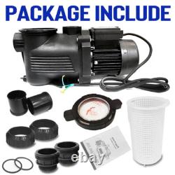 3HP High Speed Pool Pump Inground Swimming Pool for up to 50000 Gallon US STOCK