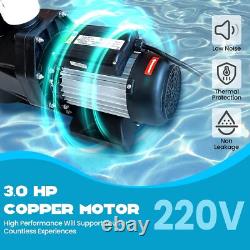 3HP Swimming Pool Pump 220V 9000 GPH 1800W In/Above Ground Pool Pump