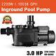3hp Swimming Pool Pump For In-ground Pool 220v High Flow 10038 Gph, Black