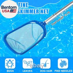 4 Pcs Swimming Pool Vacuum Kits 11.8 Vacuum Head with 1-1/2 X 29.5 Ft Hoses, 1