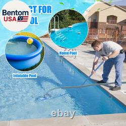 4 Pcs Swimming Pool Vacuum Kits 11.8 Vacuum Head with 1-1/2 X 29.5 Ft Hoses, 1