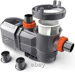 4 Variable Speed Inground VS Pool Pump 1.8-3.0 HP 230V for In/Above Ground Pool