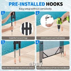 4 ft x 108 FT Swimming Pool Fence Inground Removable DIY Fencing Outdoor Safety