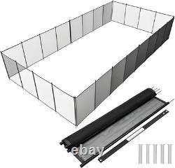 4 x 60 FT Swimming Pool Fence Inground Removable DIY Fencing Outdoor Safety