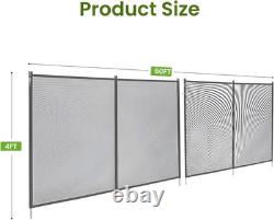 4 x 60 FT Swimming Pool Fence Inground Removable DIY Fencing Outdoor Safety