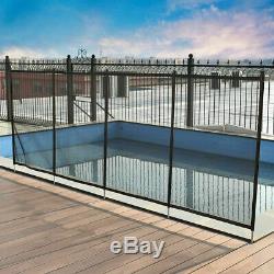 4'x48' In-Ground Swimming Pool Safety Fence Section 4 Set 4'x12