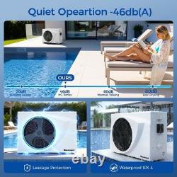 42000 BTU Inverter Pool Heat Pump WiFi Heater Cooler 10000 Gallon NEW