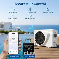 42000 BTU Inverter Pool Heat Pump WiFi Heater Cooler 10000 Gallon NEW