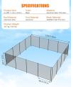 4ft X 12/48/72/108ft Swimming Pool Fences For Inground Pools Safety Pvc Mesh Diy