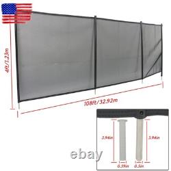 4x108FT Pool Fences for Inground Pools, Easy DIY Installation Swimming Pool Fence