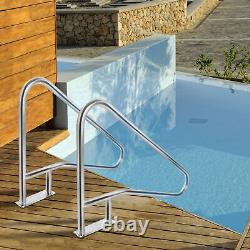 54x36 Inground Swimming Pool Handrail 304 Stainless Steel Ladder Stair Railing