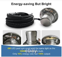 6 Inch Led Pool Lights for Inground Pool, Underwater Swimming Pool Lights Suitab