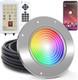 60w 10 Inch Rgb Led Inground Swimming Pool Light 100ft Cord App Remote Control