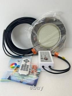 60W 10 Inch RGB LED Inground Swimming Pool Light 100FT Cord App Remote Control