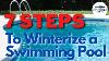 7 Steps To Winterize A Swimming Pool Closing A Pool For Winter