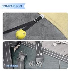 8-24ft Beige Inground Pool Cover Rectangle Safety Garden Swimming Pool Cover