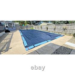8 Year 30X50' Rectangular Blue in Ground Winter Pool Cover