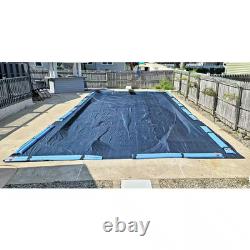 8 Year 30X50' Rectangular Blue in Ground Winter Pool Cover