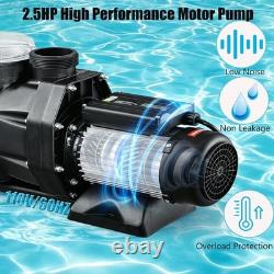 8880GPH 2.5HP Swimming Pool Pump In/Above Ground with Motor Strainer Basket