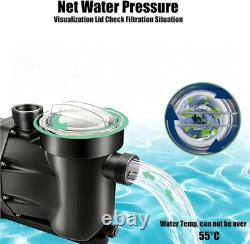 8880GPH 2.5HP Swimming Pool Pump In/Above Ground with Motor Strainer Basket