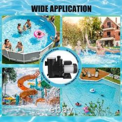 8880GPH 2.5HP Swimming Pool Pump In/Above Ground with Motor Strainer Basket