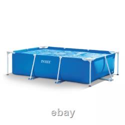 9.8 Ft x 29.5 In Rectangular Soft-Sided Frame Above Ground Backyard Swimming Poo