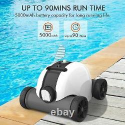 ABOVE INGROUND AUTOMATIC Swimming Pool Smart Robotic Vacuum Cleaner Cordless New