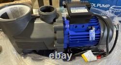 AQUASTRONG 2 HP In/Above Ground Single Speed Pool Pump, 115V, 8917GPH, High Flow